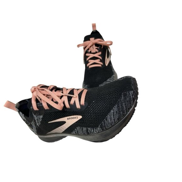 Brooks Levitate 4 Black Pink Women Neutral Road Running Shoes Sz US 7 Medium B - Picture 2 of 14